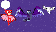 Owlette, Snowdrop, and the Nocturnowl