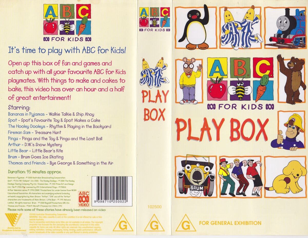 ABC For Kids Play Box Disney vhs openings Wiki Fandom