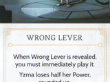 Wrong Lever