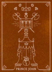 Prince John's Villain deck card back.