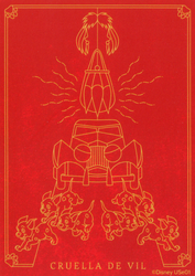 Cruella De Vil's Villain deck card back.