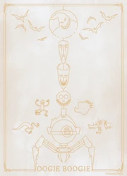 Oogie Boogie's Fate deck card back.
