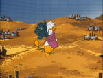 Scrooge in his Money Bin in Sport Goofy in Soccermania