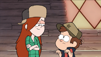 Wendy looking at Dipper