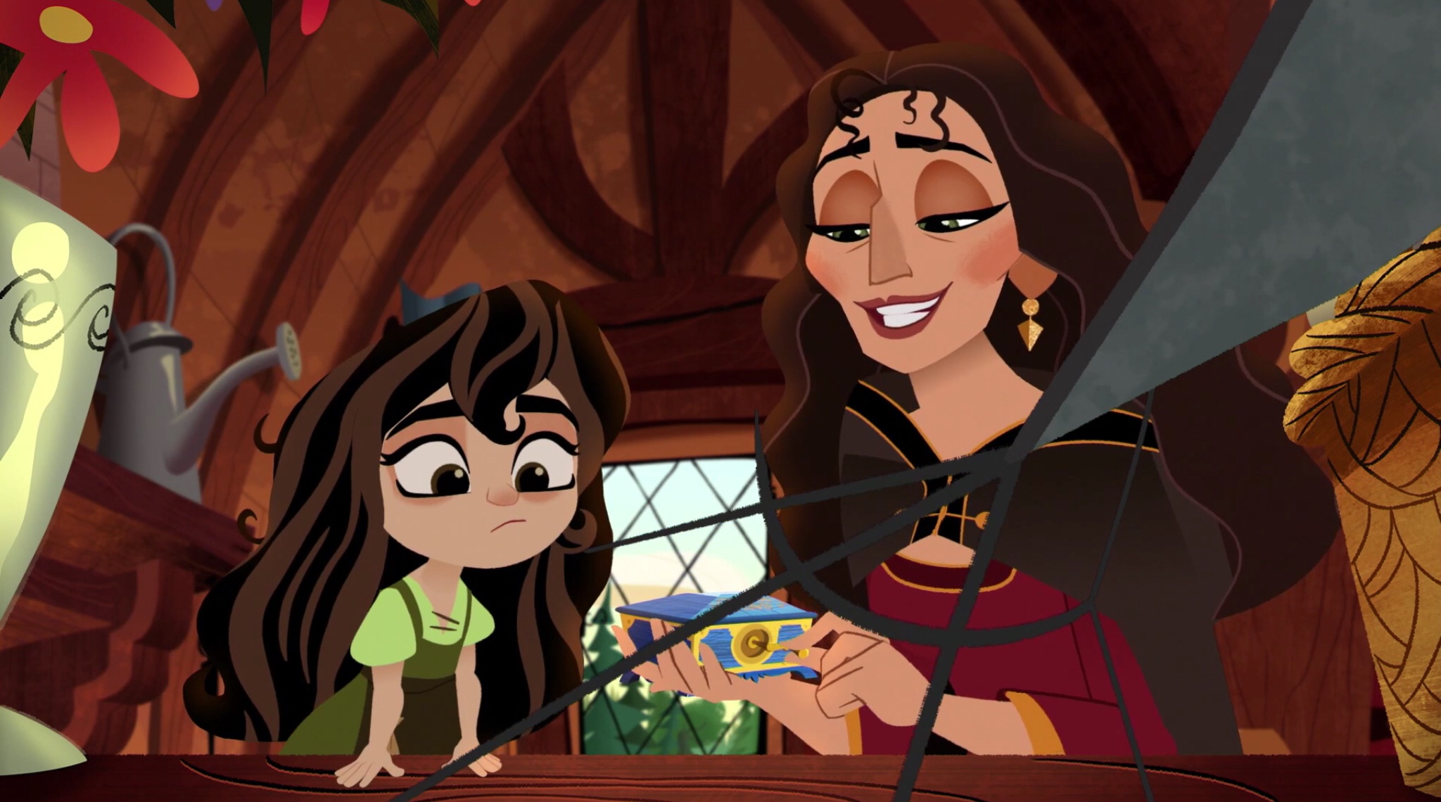 mother gothel and baby rapunzel