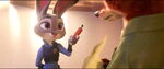 Judy gives the pen to Nick with his recorded confession after he helped her to solve her case.