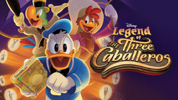 Artwork depicting Donald, José, and Panchito in Legend of the Three Caballeros (2018).