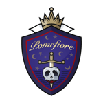 The Poisoned Apple part of the crest shield of Pomefiore, in Twisted Wonderland