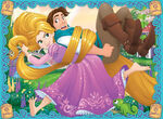 Rapunzel running with the Flynn