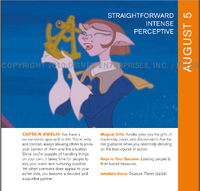 Captain Amelia's page in Disneystrology