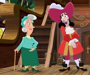 Nanny Nell with Captain Hook.