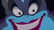 Ursula's evil smile and grin.