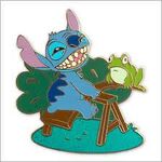 Stitch with frog