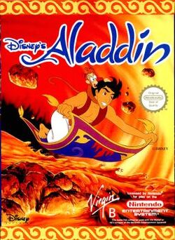 Disneys Aladdin Videogame Cover