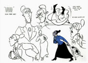 Model sheet of the nanny.