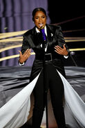 Jennifer Hudson speaks at the 91st annual Academy Awards in February 2019.