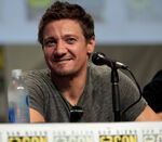 Jeremy Renner attending the 2014 San Diego Comic Con.