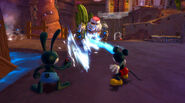 Mickey and Oswald Trying to defeat a Blot-Beetle worx