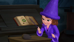 Sofia training to be a wizard