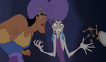 Yzma realizing Kuzco is still alive.