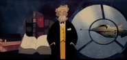Verne in the animated prologue for Tomorrowland