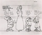 Grumpy with Snow White, Doc, and Dopey character line-up