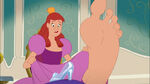 Anastasia's giant foot