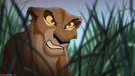 Zira is mad when she sees Kovu talking to Kiara