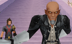 El Maestro Xehanort tienta a Terra a la oscuridad.