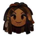 Tia Dalma's emoji in Disney Emoji Blitz