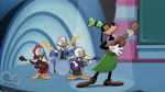 Goofy plays ukulele