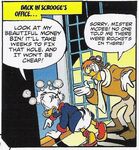 Launchpad and Scrooge in a Disney Adventures comic