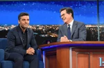 Oscar Isaac visiting The Late Show with Stephen Colbert in September 2016.