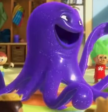 Stretchy octopus toy top