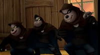 The Beagle Boys as they appear in Kingdom Hearts 3D.