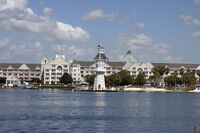 Front Side of Disney's Yacht Club Resort