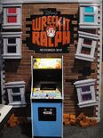 A mockup arcade cabinet of Fix-It Felix Jr. at E3, promoting the film.