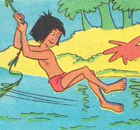 Mowgli in a comic story