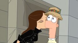 Vanessa kisses Ferb