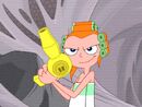Candace in a towel and curlers