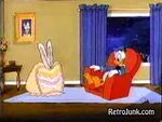 Donald's TV turning into a present during Donald Duck Presents.