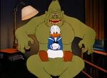 The Ajax Gorilla as a figment of Donald's imagination in Duck Pimples