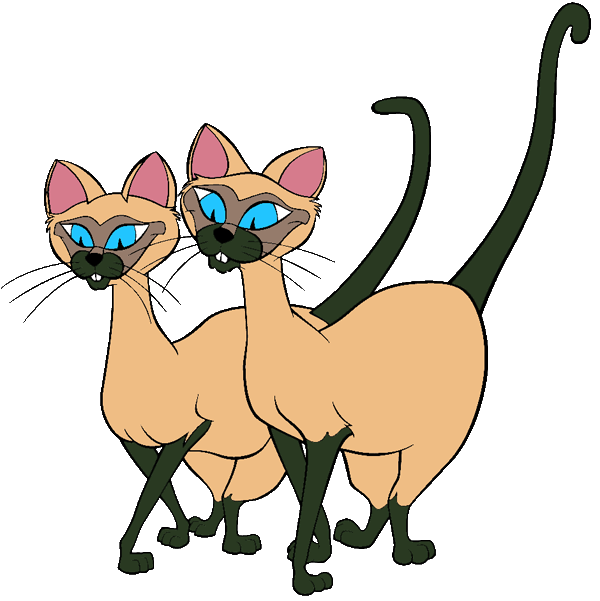 siamese cat lady and the tramp gif