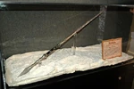 The ice wand used by Jadis to freeze her adversaries on display at the Narnia walkthrough attraction