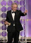 Steven Spielberg speaks onstage at the 69th annual Golden Globe Awards in January 2012.