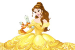 Belle with Lumiere.