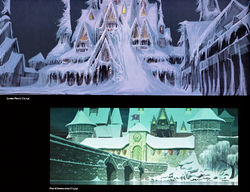 Aldea del castillo de top arendelle