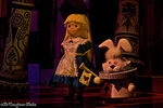 White Rabbit with Alice in It's a Small World