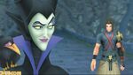 Diablo with Maleficent and Terra in Kingdom Hearts Birth By Sleep