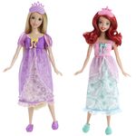 Disney Princess Royal Slumber Party Ariel and Rapunzel Dolls
